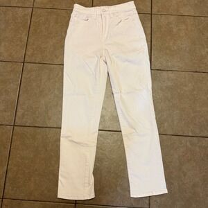 Tory Burch Womens Size 25 Light Pink‎ Denim Straight Leg Jeans Casual Designer
